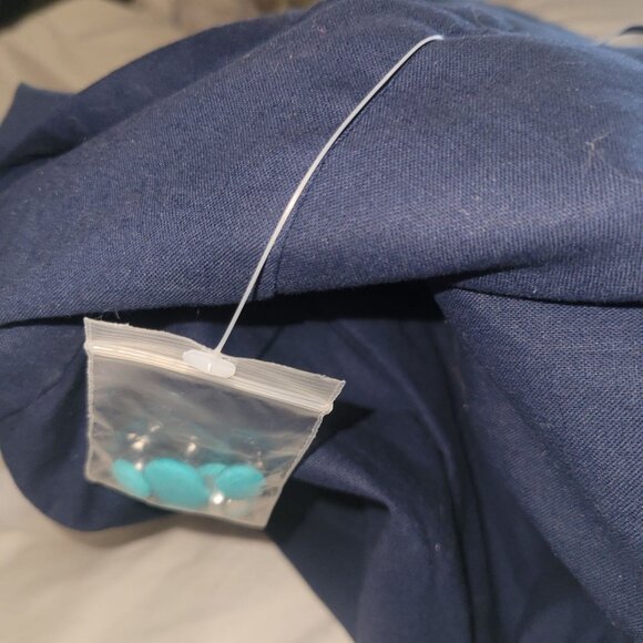 MODCLOTH  New Plus size 3X Retro Navy Halter Dress Teal Buttons Designer Y2K 90s - Picture 6 of 6